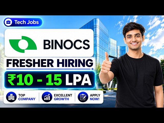 🔥Binocs Off-Campus Hiring | ₹15 LPA Fintech SDE + Full Stack Developer Internships