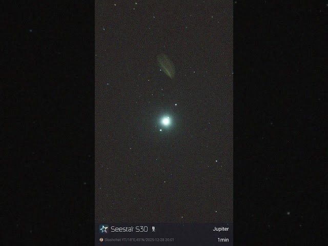 Jupiter with Moon and some Stars