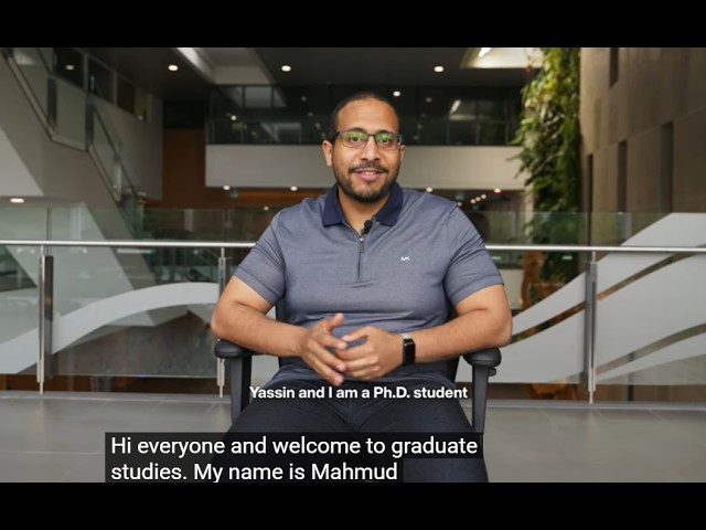 Mahmoud Yassin, Systems and Computer Engineering: Advice for new graduate students