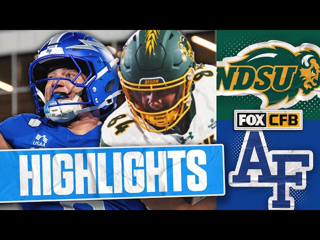 North Dakota State Bison vs Air Force Falcons Highlights 🏈 FOX College Football