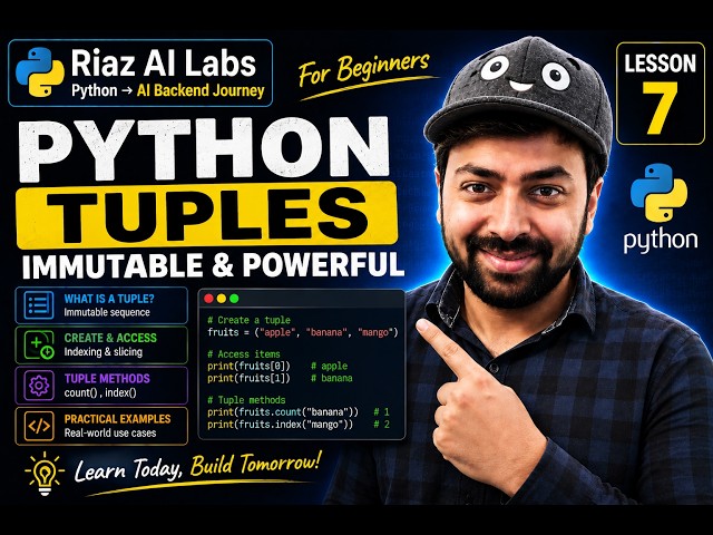 Python Tuples Explained for Beginners | Python Fundamentals Lesson 7