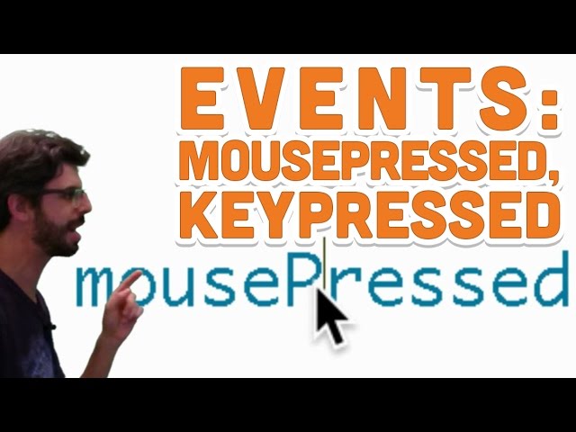 3.3: Events (mousePressed, keyPressed) - Processing Tutorial