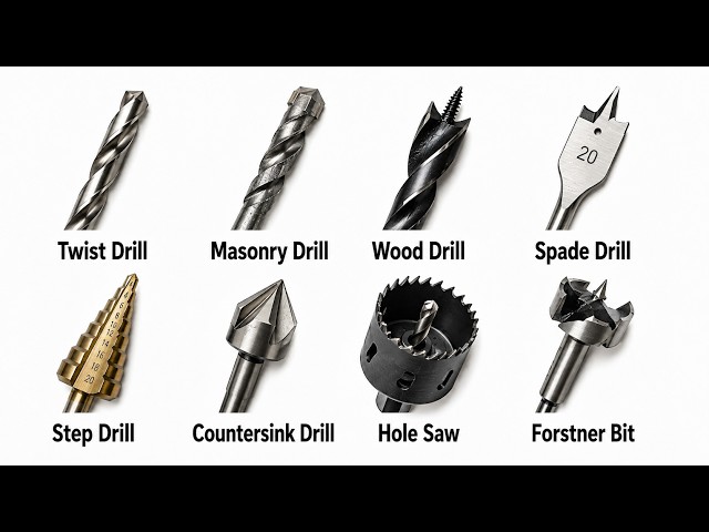 Every Drill Bit Explained In 7 Minutes