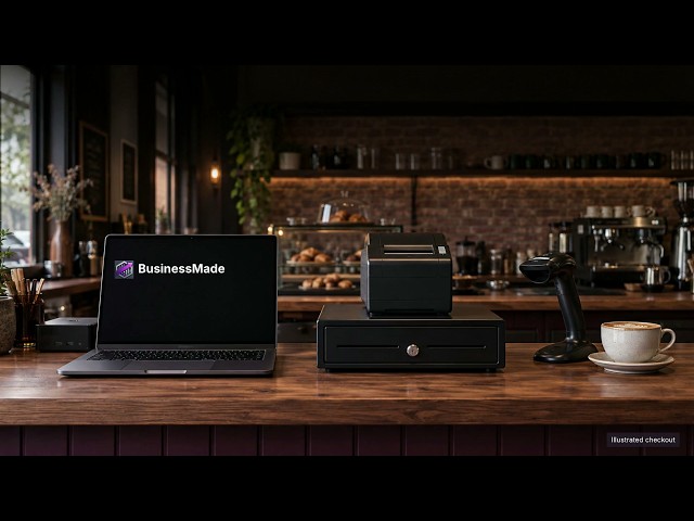 BusinessMade Device Hub: connect a receipt printer, cash drawer and barcode scanner, take a sale