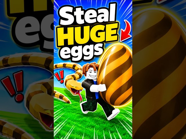 How to steal HUGE eggs in steal an egg #roblox