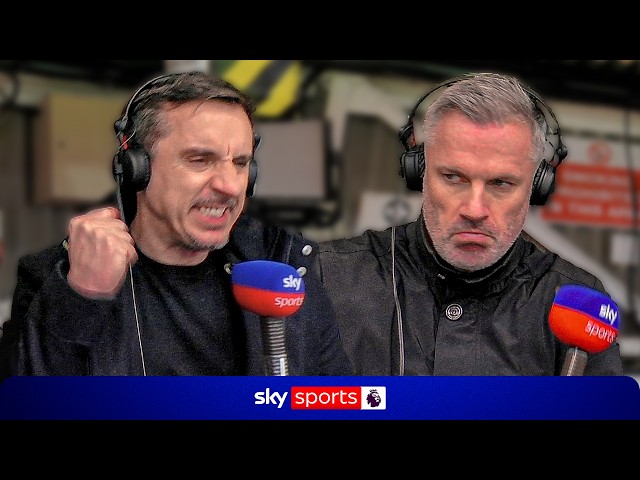 COMMS CAM! 🎥 Gary Neville and Jamie Carragher react to Manchester United's win over Liverpool