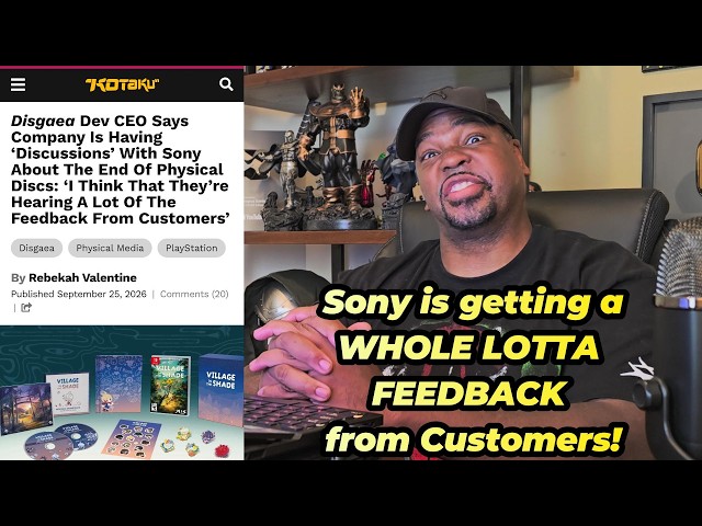 Game Dev Says Sony is Getting A LOT of Feedback from Customers about ENDING Physical Discs!