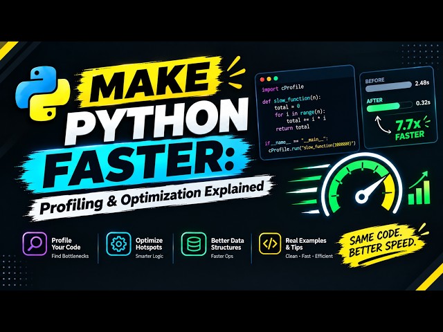 Make Python Faster: Profiling & Optimization Explained