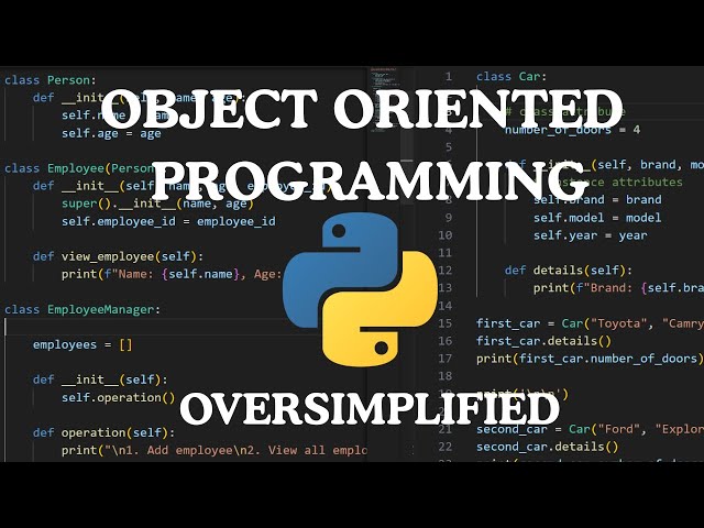 Python Object Oriented Programming (OOP) Oversimplified | 2025