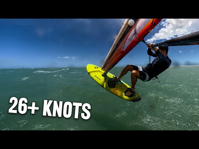 THE WIND NEVER STOPS!! Super fun low tide session (26+ Knots) | Jeri Ep.5