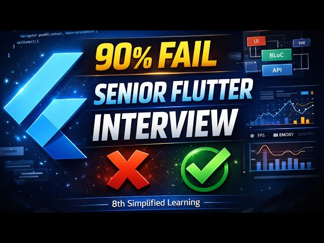 🔥 Crack Senior Level Flutter Interview Easily | Senior Flutter Interview Questions