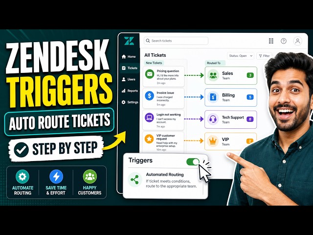 How to setup Zendesk triggers for automated ticket routing - Step By Step