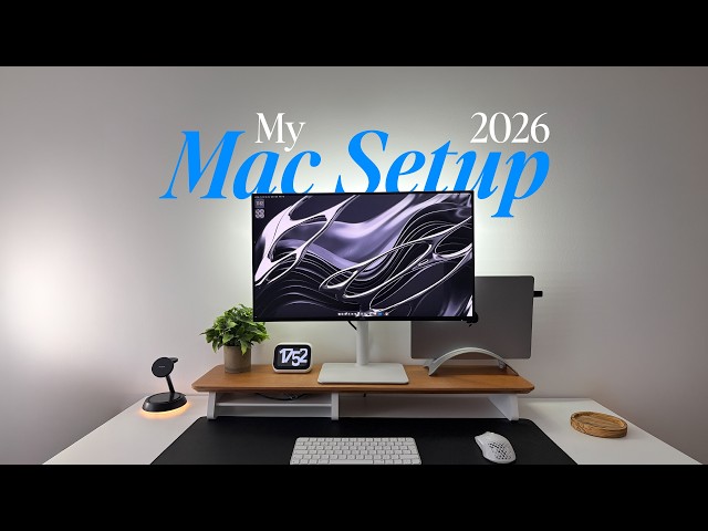 My Minimalist Mac Setup 2026 | Clean Desk Tour