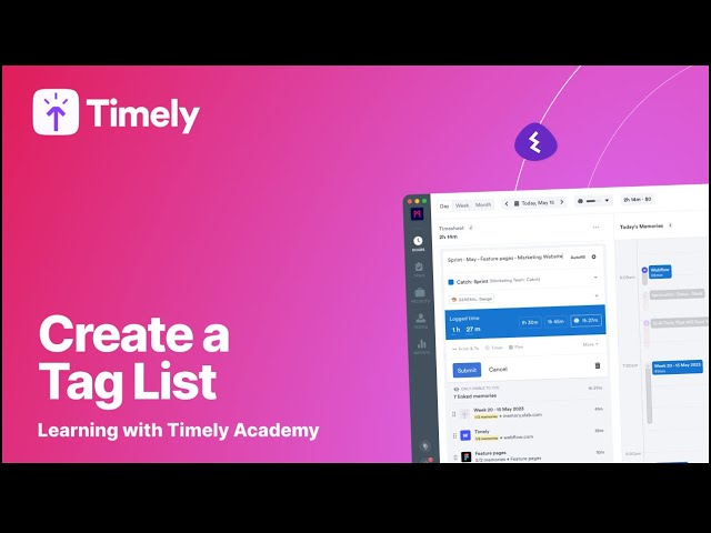 Create a Tag List in Projects