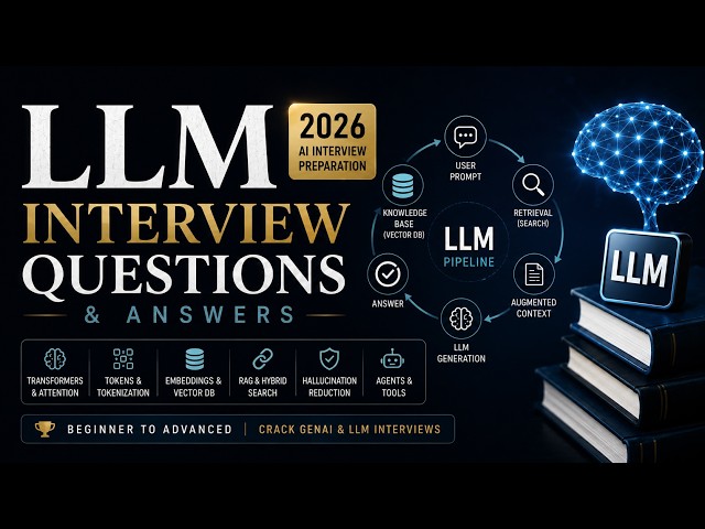 Top LLM Interview Questions & Answers for AI Engineers (2026)