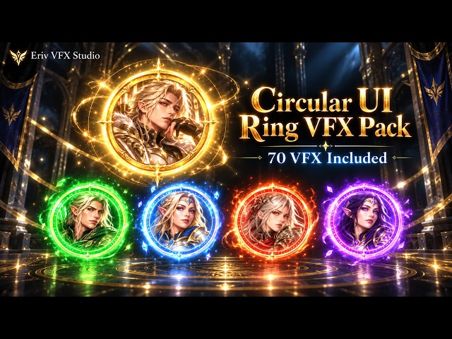 Unity VFX - Circular UI Ring VFX Pack