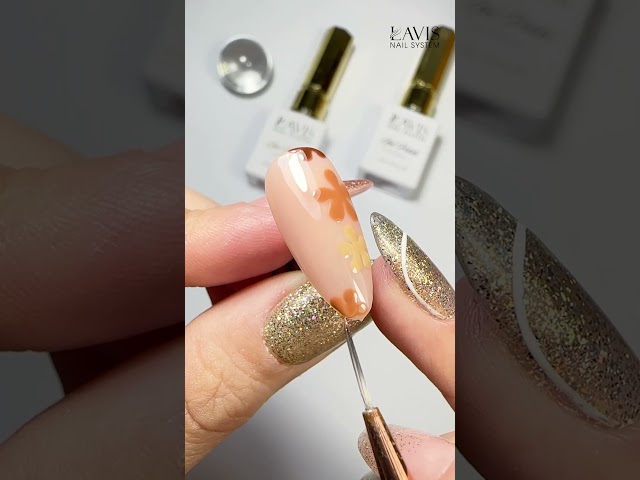 Fresh & Adorable Fall Nail Design by LAVIS | Best Nail Tutorial 2023 #fallcollection