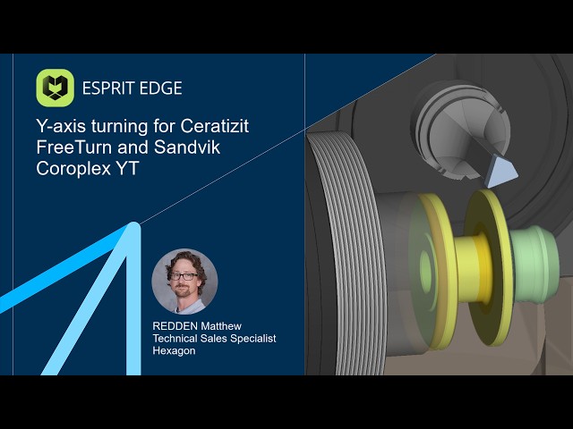 Y-axis turning for Ceratizit FreeTurn and Sandvik Coroplex YT by ESPRIT EDGE
