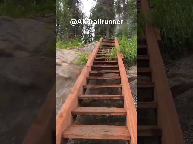 @AKtrailrunner crossing at Byers Lake