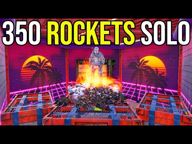 I Farmed 350 Rockets Solo in Rust Console