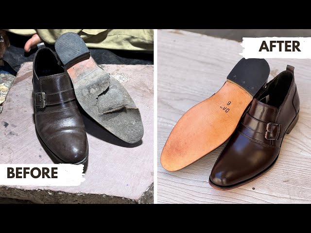 Transforming 5-Year-Old Shoes Into Brand New! | Shoe Restoration & Repair