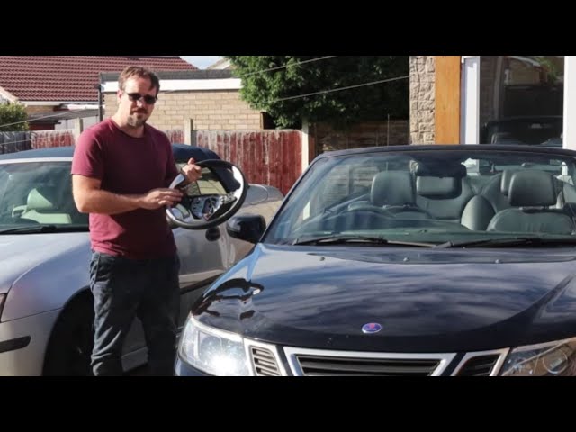 Saab 9-3 Aero Steering Wheel Upgrade!