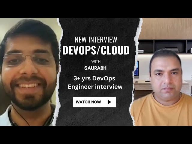 3+ yrs DevOps Engineer LIVE Interview #interviewquestions #devopstraining #cloudtraining #devops