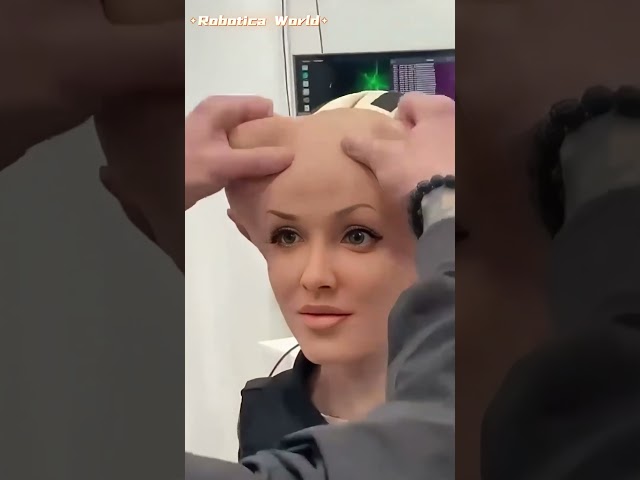 Hyper-realistic Robot at CES 2025! #robot #ai #shorts