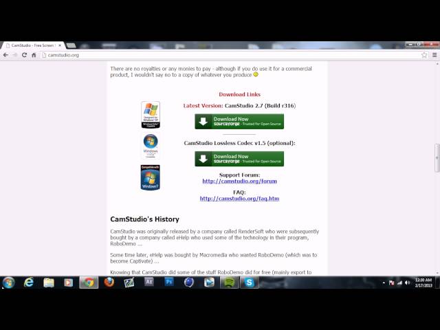 Cam Studio: Lossless Codec v1.5 Installation tutorial!
