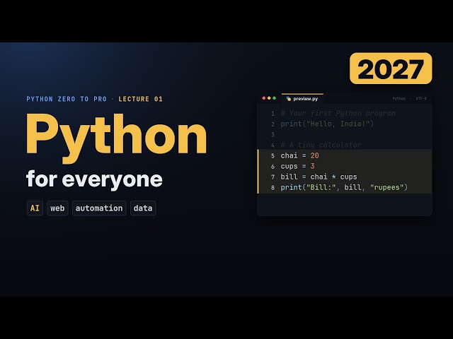 Why It's Necessary for Everyone to Learn Python in 2027 #python #pythonprogramming #pythontutorial
