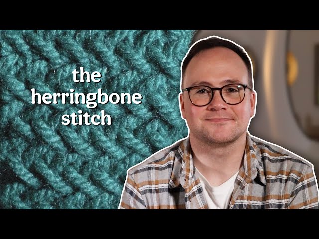 How to knit the herringbone stitch