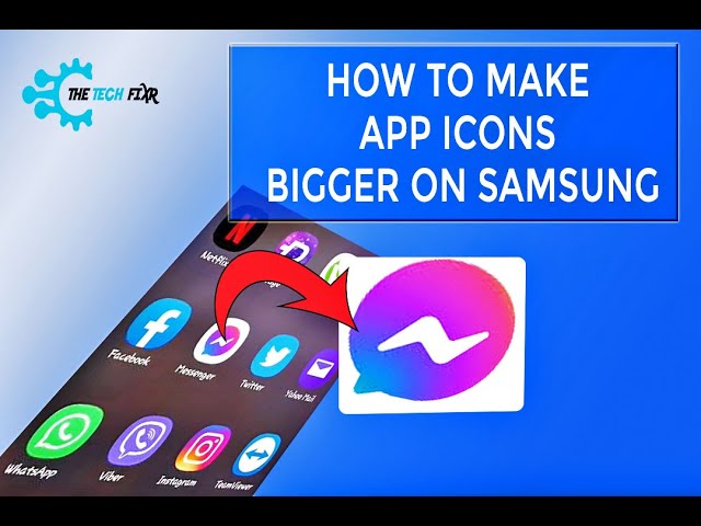 How to Make App Icons Bigger on Samsung || See the Screen with More Ease ||Samsung Personalization