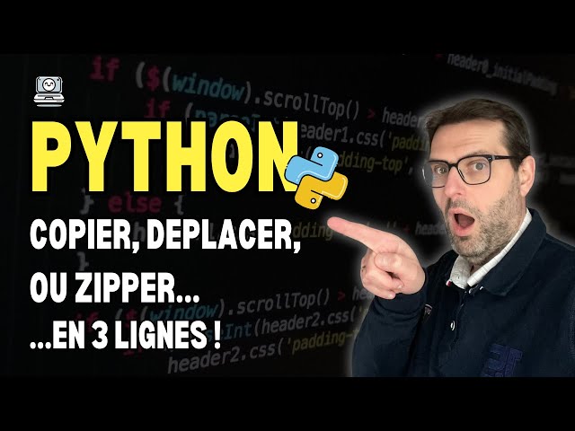 Python: Copy, Move or Zip...in 3 lines!