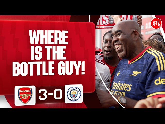 Where Is The Bottle Guy! (Robbie) | Arsenal 3-0 Man City