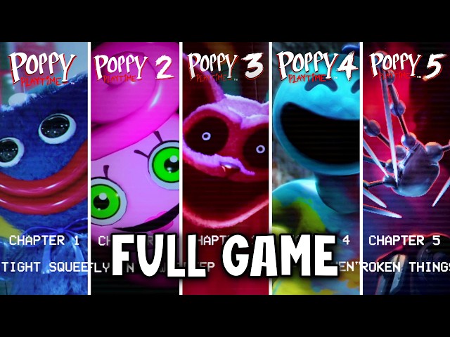 Poppy Playtime: All Chapters Full Gameplay Playthrough (Full Game)