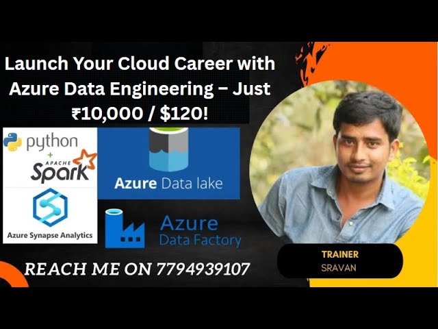 Azure Data Engineer Full Course | ADF, Databricks| Only ₹10K / $120 | June 27th 2025 7PM to 8.30 IST