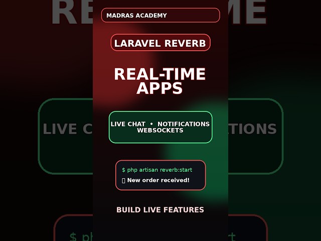 Build Real-Time Apps with Laravel Reverb! ⚡ #Shorts