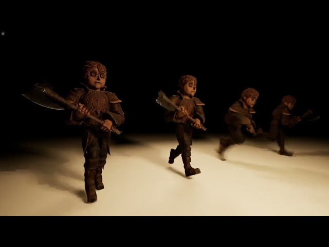 Squire walk & run animation test