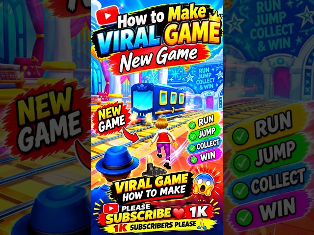 How To Make a Viral Game 🎮🔥 | New Game Making Tutorial 2026 🚀 #shorts #viralshorts #ytshorts #games