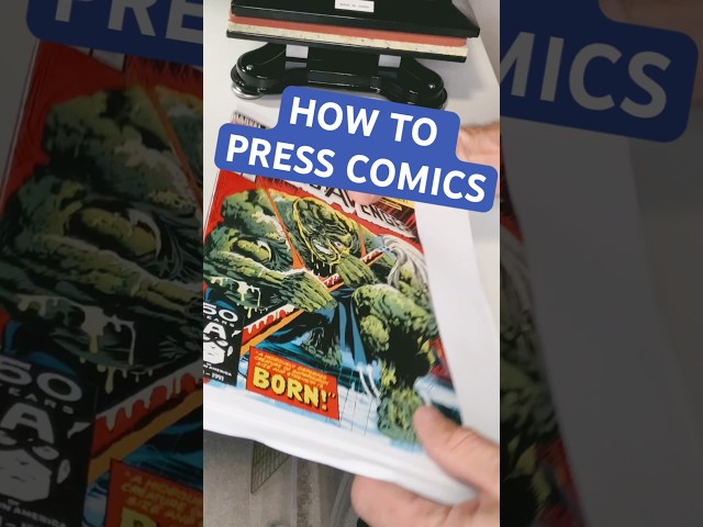 PRESSING COMICS AND SAVING MONEY #marvel #comic #howto
