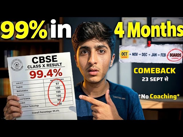 DO OR DIE 🔥 | 4 Months Left… Class 10 Boards 99% Strategy | My Plan