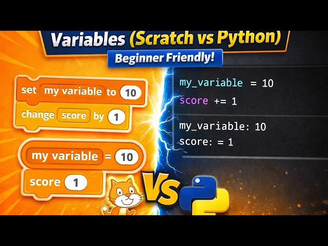 Scratch to Python: Master Variables in Both Languages
