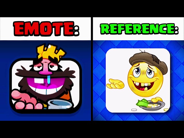 Emotes & REFERENCES in Clash Royale (Part - 6) 😭