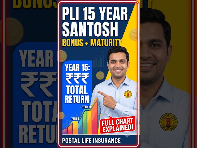 15 Year PLI Santosh: Maturity & Bonus Calculation! 📈 #postaldost