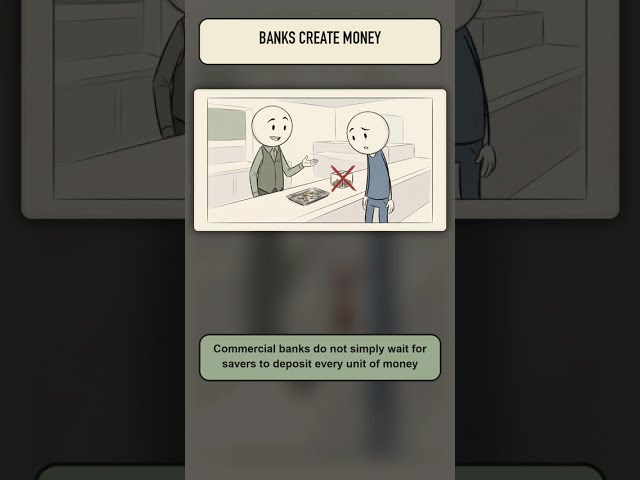 Banks Create Money When You Borrow—Here’s How #banking  #money  #debt  #economics  #shorts