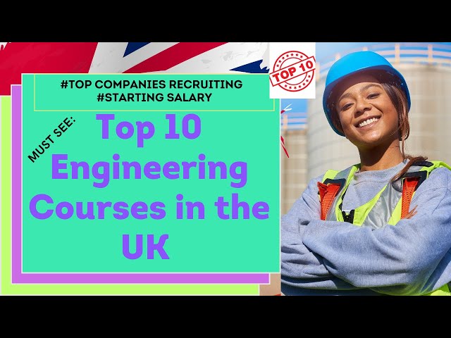 Top 10 Engineering Courses in the UK || Job Prospects || Salaries ||