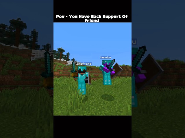 POV: Your Best Friend Always Has Your Back 💗😈 #minecraft #shorts #september