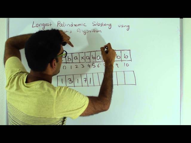 Longest Palindromic Substring Manacher's Algorithm
