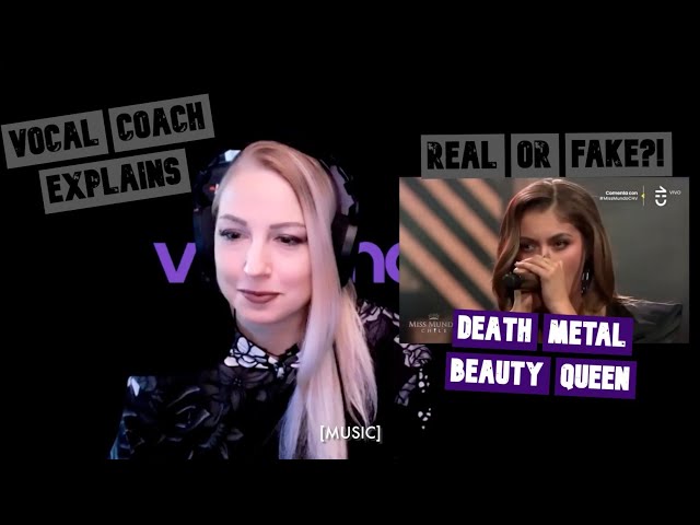 Vocal Coach Explains: Death Metal Beauty Queen Ignacia Fernandez - Real or Fake Vocals? #reaction