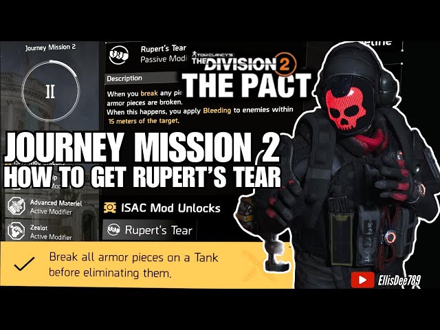 JOURNEY MISSION 2 Break all Armor Pieces of a TANK! Get RUPERT'S TEAR Passive Modifier - The Pact